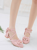 Sweet Lolita Footwear Bows Ruffles Synthétique Leather Puppy Heel Lolita Shoes Déguisements Halloween