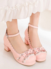 Sweet Lolita Footwear Bows Synthétique Cuir Chunky Heel Chaussures Lolita