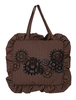 Sweet Lolita Handbag volant Vertical Stripe Brown brodés sac Lolita Déguisements Halloween