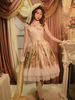 Sweet Lolita JSK Dress Polyester sans manches à volants Robe douce Lolita Pull Dress