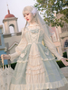 Sweet Lolita JSK Dress Vert Menthe Sans Manches Noeuds À Lacets Jupes Lolita Jumper