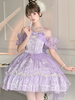 Sweet Lolita JSK Robe Brodée Fuchsia Rose Lolita Jumper Jupes