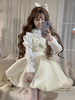 Sweet Lolita JSK Robe Eric Blanc Polyester Sans Manches Arcs Volants Lolita Jumper Jupe