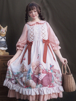 Sweet Lolita JSK Robe Jupe De Hamster À Volants Lolita Déguisements Halloween
