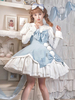 Sweet Lolita Jsk Robe Polyester Sans manches Sans manches Sweet Bleu Lolita Jumper Jumper