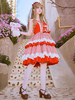 Sweet Lolita JSK Robe Polyester Sans Manches Volants Pastèque Rouge Sweet Lolita Jumper Jupe