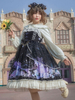 Sweet Lolita JSK Robe Sirène Paean Imprimé Volants Noeud Lolita Jumper Jupes Déguisements Halloween