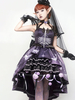 Sweet Lolita Jupons Polyester Applique Accessoire Violet Tissé Lolita Jupon