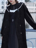 Sweet Lolita Manteaux Manteau noir passepoilée Synthétique Lolita Outwears Déguisements Halloween