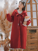 Sweet Lolita Manteaux Pardessus rouge Manches longues Polyester Automne Academy Lolita Outwears