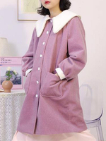 Sweet Lolita Manteaux Synthétiques Rose Douce Lolita Dhiver Vêtement Déguisements Halloween