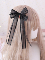 Sweet Lolita Noeuds noirs Accessoire en fibre de polyester Noeud Divers Accessoires Lolita