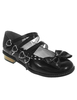Sweet Lolita noir bas talons chaussures coeur forme sangles Boucles Bow Déguisements Halloween