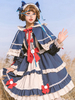 Sweet Lolita OP Dress Two-Tone Light Sky Blue Ruffles Lolita One Piece Dresses