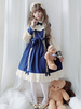 Sweet Lolita OP Robe Miel Filles Bordeaux Manches Longues Lolita Robe