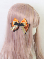Sweet Lolita Orange Bows Polyester Fibre Divers Accessoires Lolita