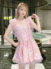 Sweet Lolita Outfits Maillot de bain une pièce sans manches imprimé animal rose