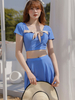 Sweet Lolita Outfits Pantalon haut à manches courtes avec nœuds jaunes
