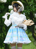 Sweet Lolita Overskirt Dentelle Bleu ciel clair Tea Party"idien Casual Sweet Lolita Jupes