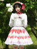 Sweet Lolita Overskirt Dentelle Rose Fruit Motif Polyester"idien Décontracté Tea Party Lolita Jupes