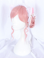 Sweet Lolita Perruque Cameo Rose Fibre résistante à la chaleur Accessoires Lolita