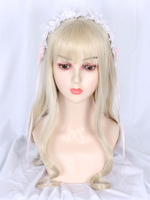 Sweet Lolita Perruques Argent Fibre résistante à la chaleur Arcs Accessoires Lolita
