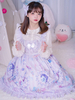 Sweet Lolita Robe JSK Licorne Imprimé Nœuds Jupes Lolita Lavande Déguisements Halloween