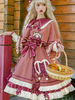 Sweet Lolita Robe Noeud Polyester Manches Longues Noeud