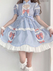 Sweet Lolita Robe Polyester Manches Courtes Sweet Dress Robe Lolita