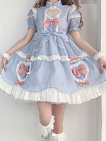 Sweet Lolita Robe Polyester Manches Courtes Sweet Dress Robe Lolita