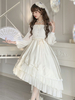 Sweet Lolita Robe Polyester Manches Longues Robe Ajustable