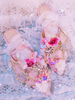Sweet Lolita sandales bout pointu talon plat fleurs papillon rose Lolita été personnaliser sandales