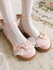 Sweet Lolita sandales bout rond en cuir PU arcs rose Lolita dété bride à la cheville