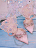 Sweet Lolita sandales papillon textile bout pointu rose personnaliser Lolita été talons aiguilles