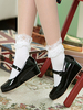 Sweet Lolita Shoes Wedge Round Toe Patent Synthétique Lolita Pompes Déguisements Halloween