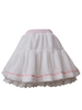 Sweet Lolita SK Jupe Lolita blanche à plis et dentelle Déguisements Halloween