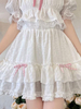 Sweet Lolita SK White Bows Ruffles Jupes Lolita