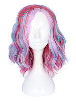 Sweet Lolita Wig Coral Fiber Highlight Blue Red Lolita Accessoires