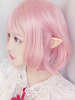 Sweet Lolita Wig Light Pink Short Fibre résistante à la chaleur Perruques de cheveux Lolita Déguisements Halloween