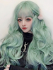 Sweet Lolita Wig Long Mint Green Curly Lolita Hair Wigs Déguisements Halloween