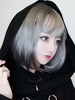 Sweet Lolita Wig Perruque courte Bob Light Grey Lolita Hair Déguisements Halloween
