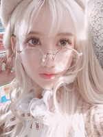 Sweet Lolita Wig perruques de cheveux longs ébouriffés avec une frange Déguisements Halloween