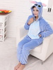 Synthétique Cosplay Costume Carnaval de la mascotte Cartoon bleu Déguisements Halloween