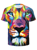 T-shirt à manches courtes hommes col rond imprimé T-shirt décontracté