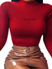T-shirt À Manches Longues De Noël T Rouge Pour Les Femmes