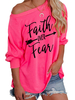 T-shirt Court Top Femmes Imprimés à Col Rond avec Manches Longues Décontractés Cousu Bicolores T-shirt Court Top