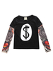 T-shirt en coton à manches tatouées pour tout-petit