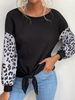 T-shirt Imprimé Blouse Femme à Col Rond avec Manches Longues Blouse Femme
