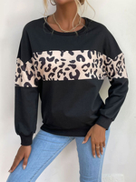 T-shirt Imprimé Blouse Femme à Col Rond avec Manches Longues Blouse Femme