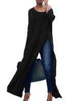 T-shirt robes robe maxi oversize oversize à manches longues